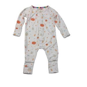 Magnetic Me Bootiful Baby Pumpkins Modal Bamboo Magnet Closure Sleeper Pajamas